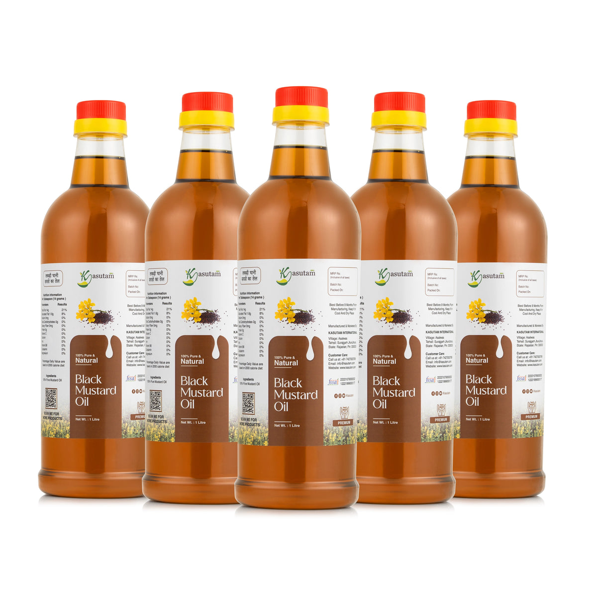 Black Mustard Oil 5L Pack